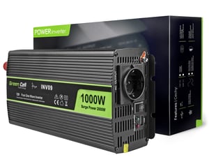 Green Cell INV09 adapter zasilający/ inwentor Automatyczna 1000 W Czarny