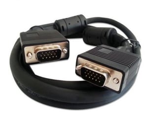 ASSMANN Electronic 10 m D-SUB 15-polig VGA-kabel (D-Sub) Svart