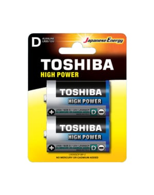 Toshiba LR20GCP BP-2 Batterie für den Hausgebrauch Einweg-Batterie Typ D Alkali