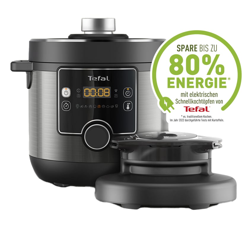 Tefal Turbo Cuisine & Fry CY7788 7,6 l Czarny 1200 W