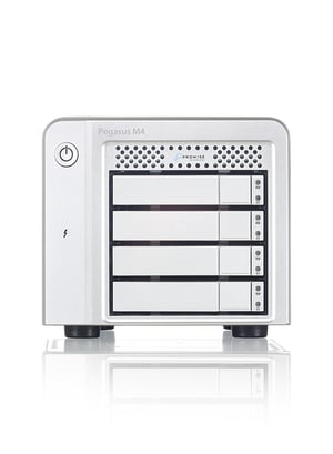 Promise Technology Pegasus M4 macierz dyskowa 8 TB Tower Biały