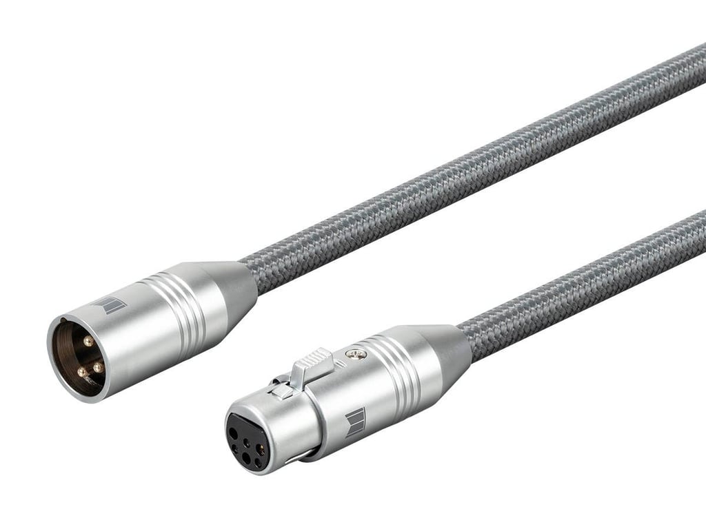 Monoprice 33838 kabel audio 2 m XLR Szary