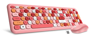 Connect IT CKM-5010-CS tangentbord Medföljande mus Universell RF-trådlös Rosa