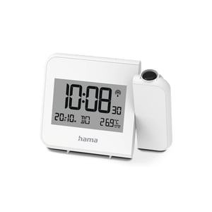 Hama Hvar Digital Alarm Clock, White