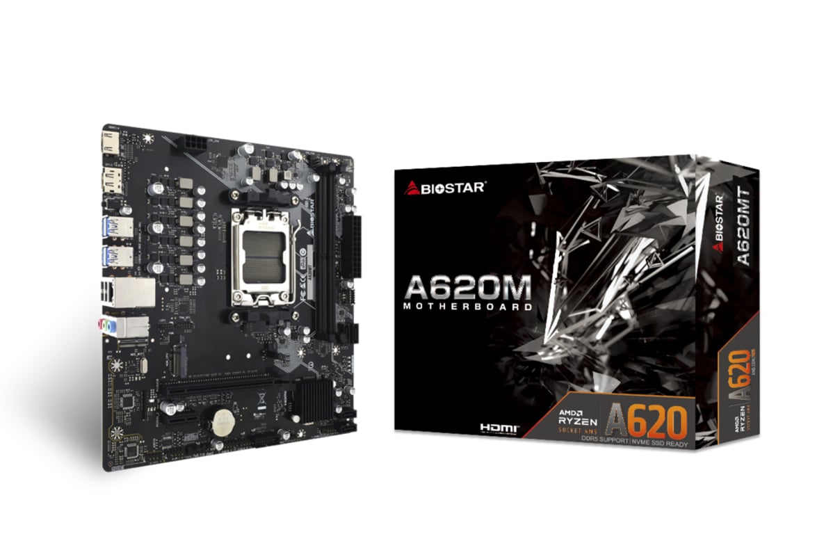 Biostar A620MT płyta główna AMD A620 Gniazdo AM5 micro ATX