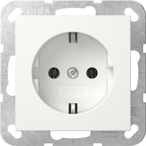 GIRA System 55 gniazdko elektryczne Schuko Biały