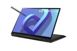 LG 14T90Q-G.AA55Y Notebook/Laptop Intel® Core™ i5 i5-1240P Hybrid (2-in-1) 35.6 cm (14") WUXGA touchscreen 16 GB LPDDR5-SDRAM 512 GB SSD Wi-Fi 6E (802.11ax) Windows 11 Home Black