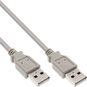 InLine 34318H kabel USB 2 m USB A 0,48 Gbit/s Beżowy