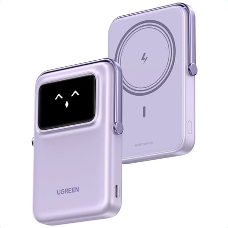 Ugreen Uno 10000 mAh Bezprzewodowe ładowanie Fioletowy