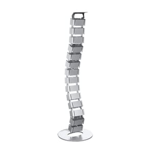 LogiLink KAB0065 Kabelorganizer für den Schreibtisch, Kabelkanal, silberfarben, 1 Stück.
