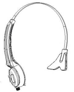 Zebra KT-HS3X-OHEAD1-01 Headset Accessories Headband