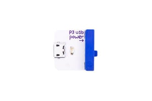 littleBits power (USB) Strömmodul Blå, Vit