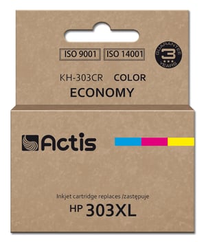 Actis Tusz KH-303CR do drukarki HP, zamiennik HP 303XL T6N03AE; Premium; 18ml; 415 stron; kolorowy
