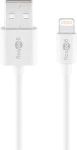 Goobay 54600 1 m Lightning Cable, White