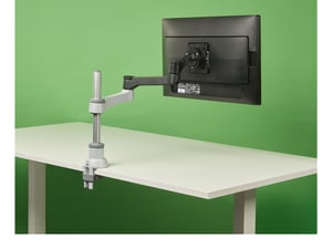 R-Go Tools R-Go Zepher Monitorhalterung, voll verstellbar, VESA 75x75/100x100 mm, Tragkraft 0–8 kg, 100 % drehbar, schwarz