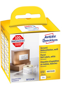 Avery AS0722430 selbstklebende Etiketten, rechteckig, dauerhaft, weiß, 220 Stück.