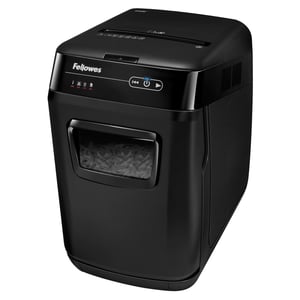 Fellowes AutoMax 150C Shredder, Cross-Cut, 23 cm, Black, Gray