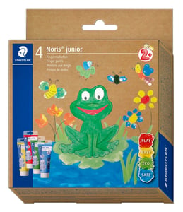 Staedtler 8814 D Washable Finger Paint: Blue, Green, Red, Yellow
