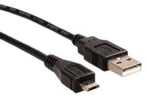 Maclean MCTV-746 USB 2.0 Cable, 3 m, USB-A to Micro-USB-A, Black