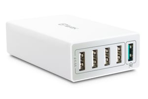 Fantec QC3-A51 Uniwersalne Biały Prąd przemienny Szybkie ładowanie Wewnętrzna