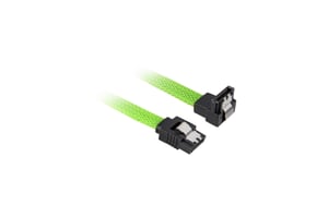 Sharkoon SATA 3-kabel, 0,6 m, SATA 7-stifts, svart, grön