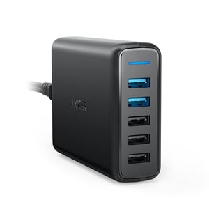 Anker PowerPort Speed 5 Universal Schwarz Wechselstrom Innen