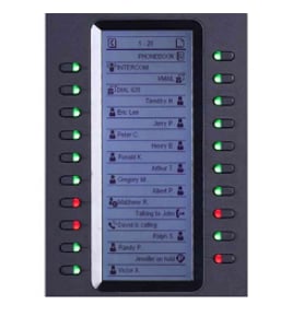 Grandstream Networks GXP2200EXT Additional IP Module, Black, 20 Buttons