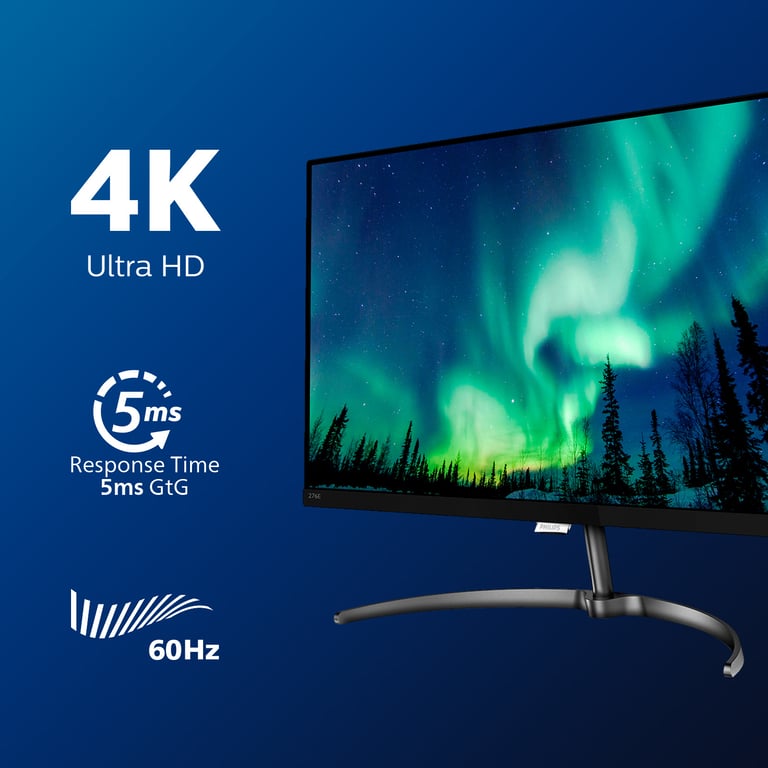 Philips E Line Monitor LCD 4K Ultra HD 276E8VJSB/00