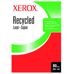 Xerox Recycled Paper A4, White – papper för bläckstråleskrivare