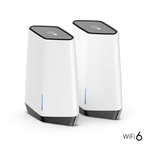 NETGEAR Orbi Pro WiFi 6 Tri-Band-Mesh-System (SXK80) Tri-Band (2,4 GHz/5 GHz/5 GHz) Wi-Fi 6 (802.11ax) Grau, Weiß 9 Innen