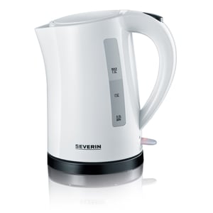 Severin WK 3494 Electric Kettle, 1.5 L, 2200 W, Black, White