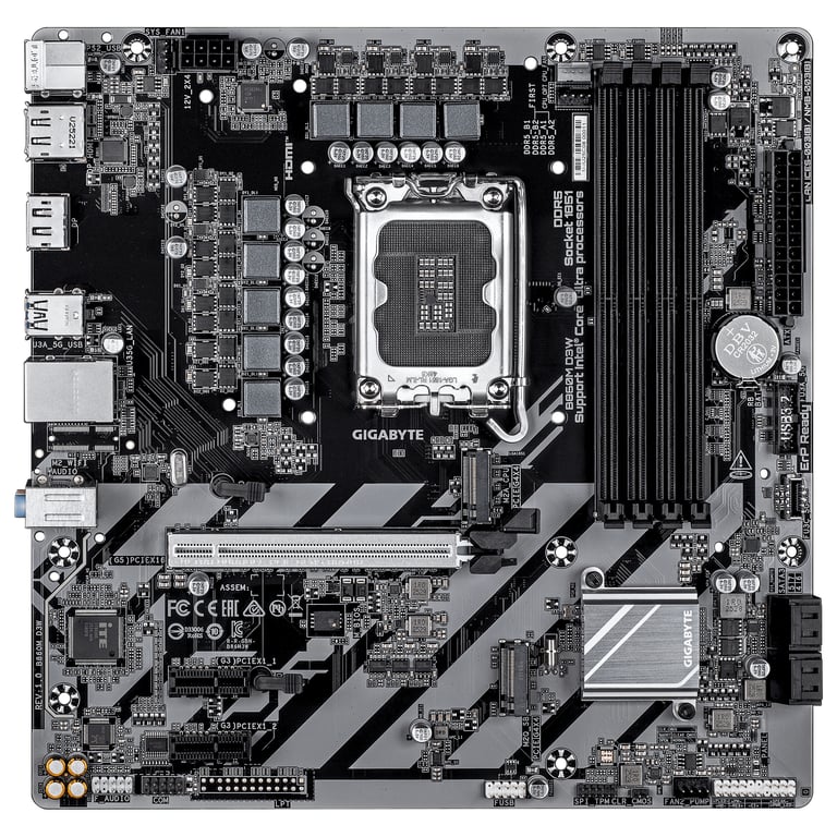 фото Материнская плата Gigabyte B860M D3W 1
