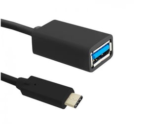 Qoltec 0.5m USB 3.1 C / USB 3.0 A kabel USB USB 3.2 Gen 1 (3.1 Gen 1) 0,5 m USB C USB A Czarny