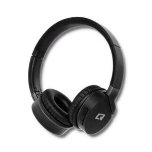 Qoltec 50825 Headphones/Headset Wired and Wireless Headband Calls/Music Micro-USB Bluetooth Black, Gray