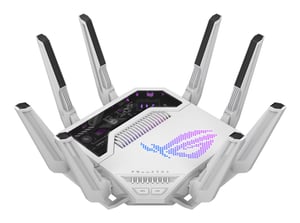 ASUS ROG Rapture GT-BE19000AI router bezprzewodowy 10 Gigabit Ethernet Trójpasmowy (2,4 GHz / 5 GHz / 6 GHz) Biały