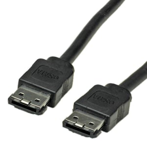 ROLINE Externes SATA-Kabel 6,0 Gbit/s, 0,5 m, SATA 7-polig, schwarz
