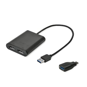 i-tec U3DUAL4KDP externe USB-Grafikkarte 5120 x 2880 px Schwarz