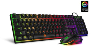 Connect IT CKM-3200-CS tangentbord Medföljande USB-gamingmus Tjeckiska, Slovakiska Svart