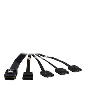 Inter-Tech 88885237 SATA-kabel 0,65 m Svart