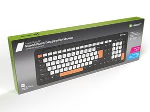 Tracer GREG RF klawiatura Dom/Biuro RF Wireless QWERTY Angielski Czarny