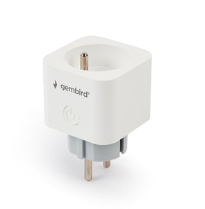 Gembird TSL-PS-F1M-01-W eluttag av typ F, vitt