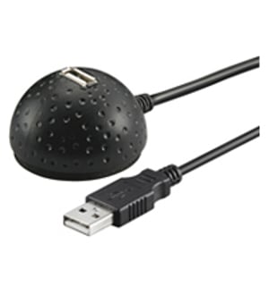 Goobay USB Verl AA 150 MA. HiSpeed 2.0 1.5m kabel USB 1,5 m USB A Czarny