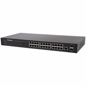 Intellinet 560917 Managed Gigabit-Ethernet-Netzwerk-Switch (10/100/1000) 1U Schwarz