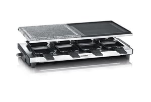 Severin RG 2373 Raclette Grill for 8 People, 1500 W, Black
