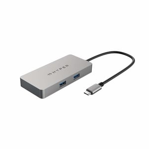 HYPER HDMB2 stacja dokująca USB 3.2 Gen 1 (3.1 Gen 1) Type-C Stal nierdzewna