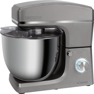 Bomann KM 6036 CB Food Processor, 1500 W, 10 L, Titanium
