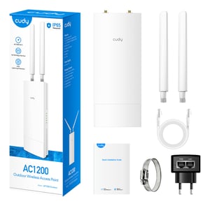 Cudy AP1200 1167 Mbit/s Biały Obsługa PoE