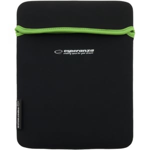 Esperanza ET172G 24.6 cm (9.7") Tablet Case, Clamshell Case, Black, Green