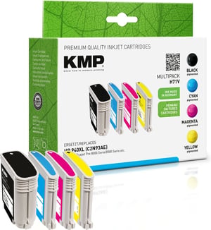 KMP H71V nabój z tuszem 4 szt. Czarny, Cyjan, Purpurowy, Żółty
