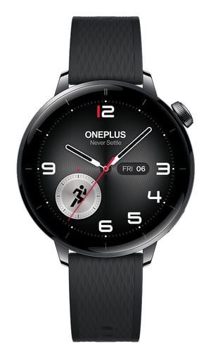 OnePlus Watch 3 43mm 3,35 cm (1.32") AMOLED Cyfrowy 466 x 466 px Ekran dotykowy Czarny Wi-Fi GPS